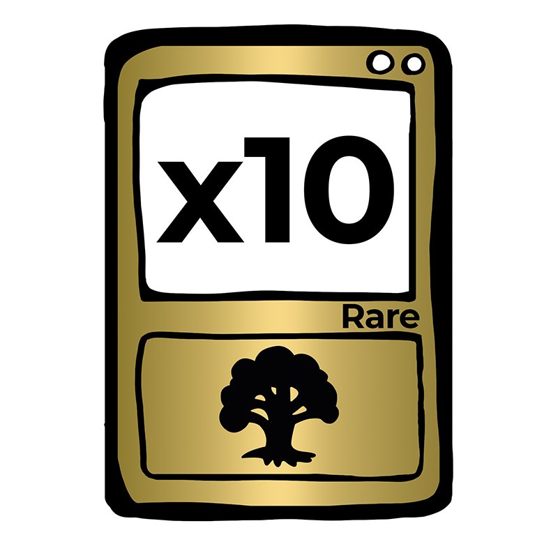 Lot de 10 Rares Vertes - FR/EN