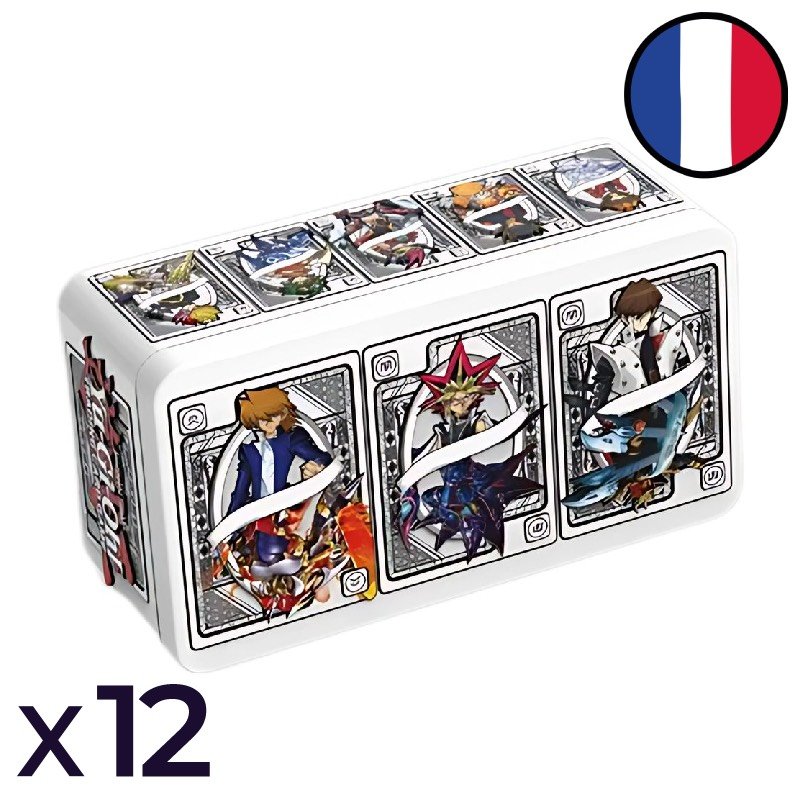 Display of 12 2025 Mega-Pack Tins (with metal Tin) - Yu-Gi-Oh! FR