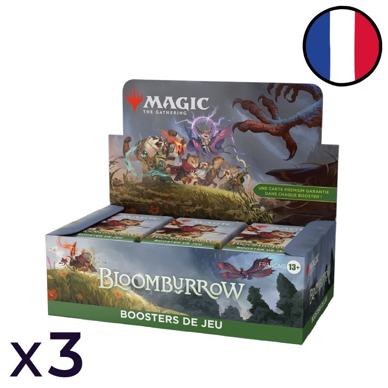 Bloomburrow Set of 3 Displays of 36 Play Boosters - Magic FR