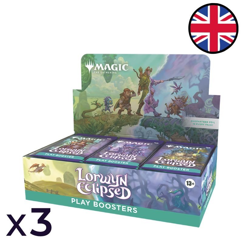 Lot de 3 boites de 30 boosters de jeu Lorwyn éclipsé - Magic EN