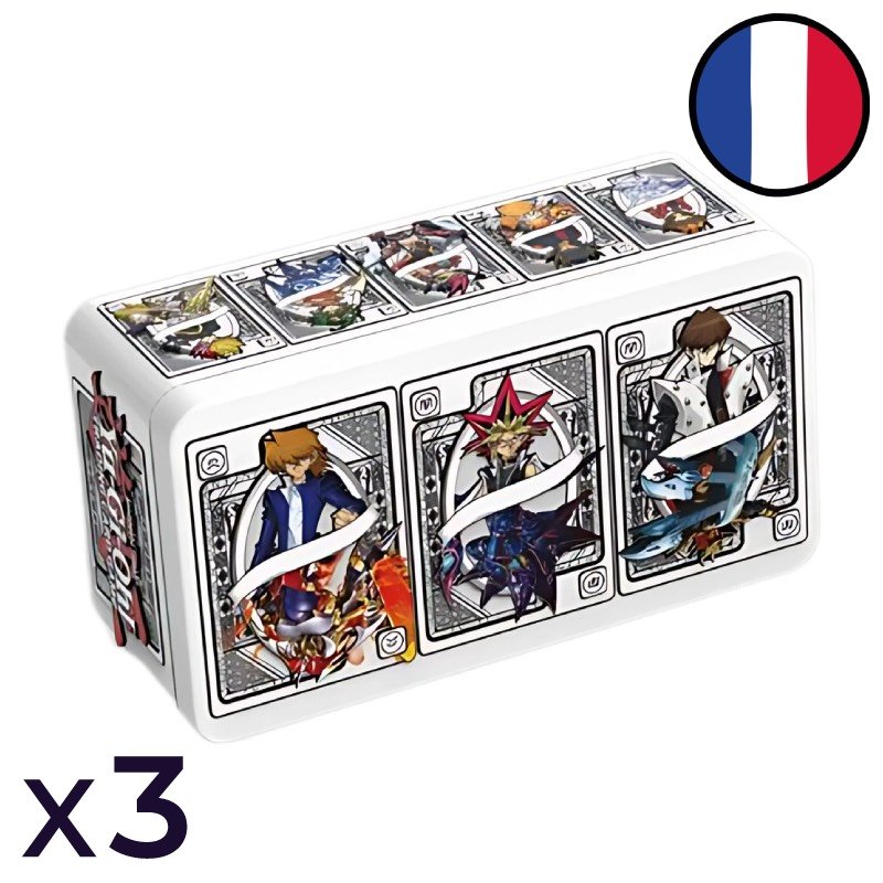 Set of 3 2025 Mega-Pack Tins (with metal Tin) - Yu-Gi-Oh! FR
