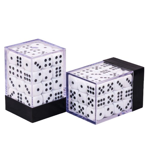 Dé 6 faces - Lot de 36 dés - 12mm - Blanc - Epic Forge