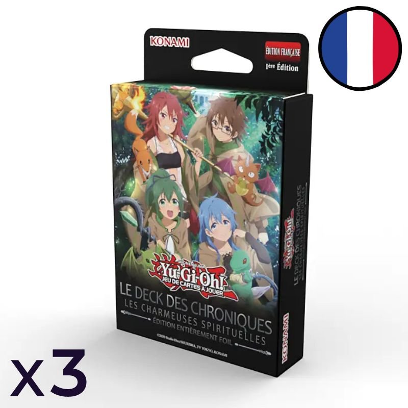 Set of 3 decks The Chronicles Deck: Spirit Charmers (All-Foil Edition) - Yu-Gi-Oh! FR