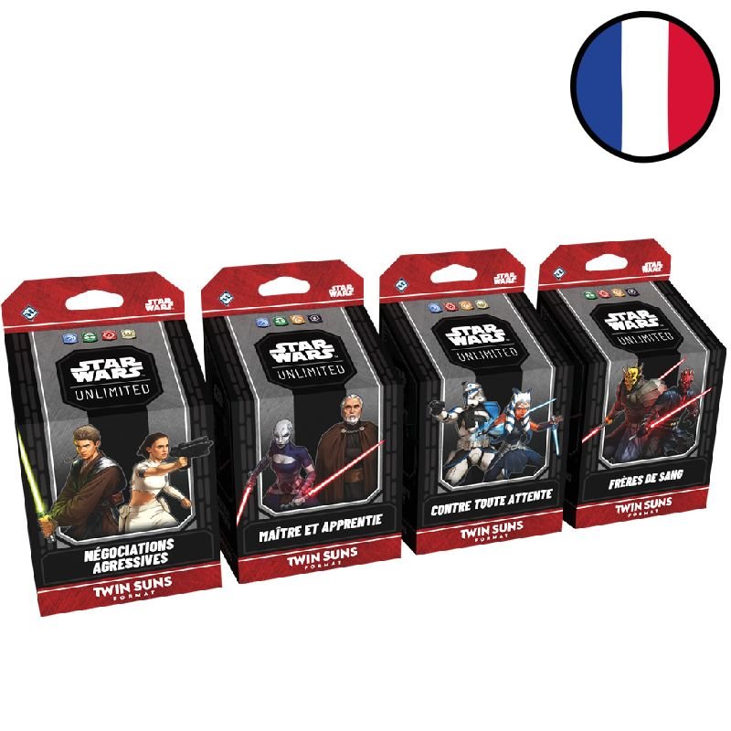 Set of the 4 Twin Suns 2026 Decks - Star Wars Unlimited FR