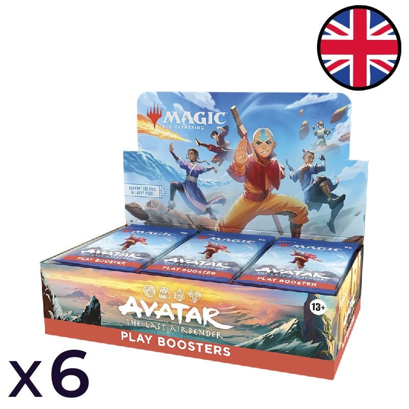 Lot de 6 boites de 30 boosters de jeu Magic: The Gathering | Avatar, le dernier maître de l'air - Magic EN