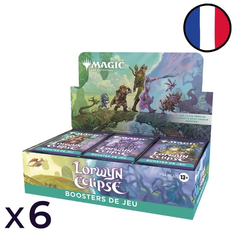 Lot de 6 boites de 30 boosters de jeu Lorwyn éclipsé - Magic FR