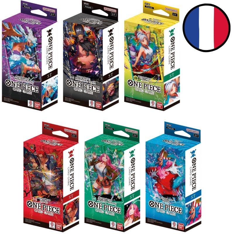 Lot des 6 decks de démarrage ST-23 à ST-28 - One Piece FR