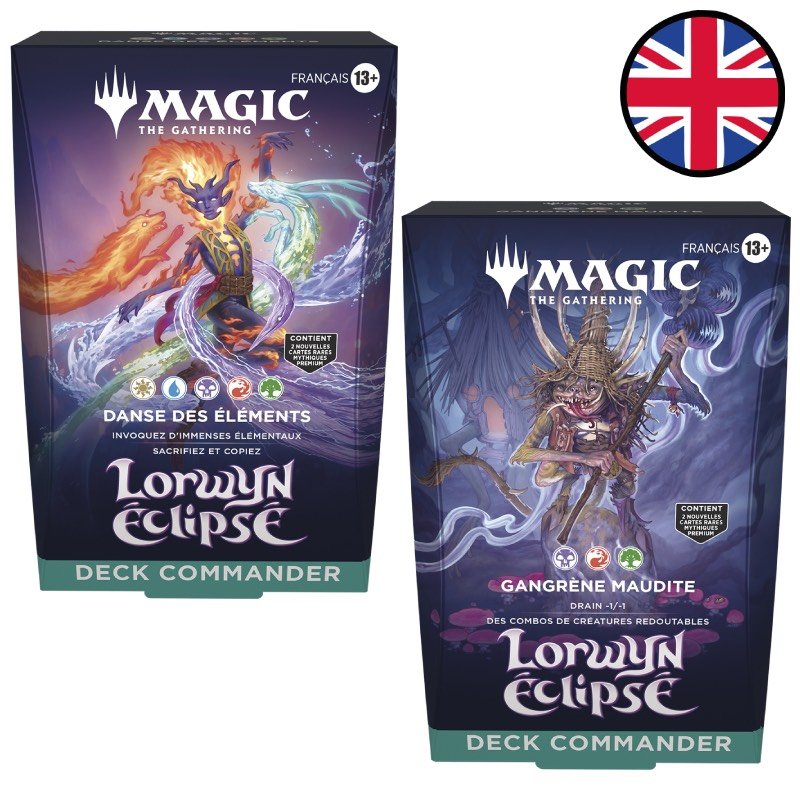 Lot des 2 Decks Commander Lorwyn éclipsé - Magic EN