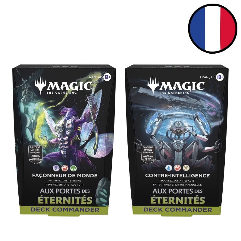 Lot des 2 Decks Commander Aux portes des Éternités - Magic FR