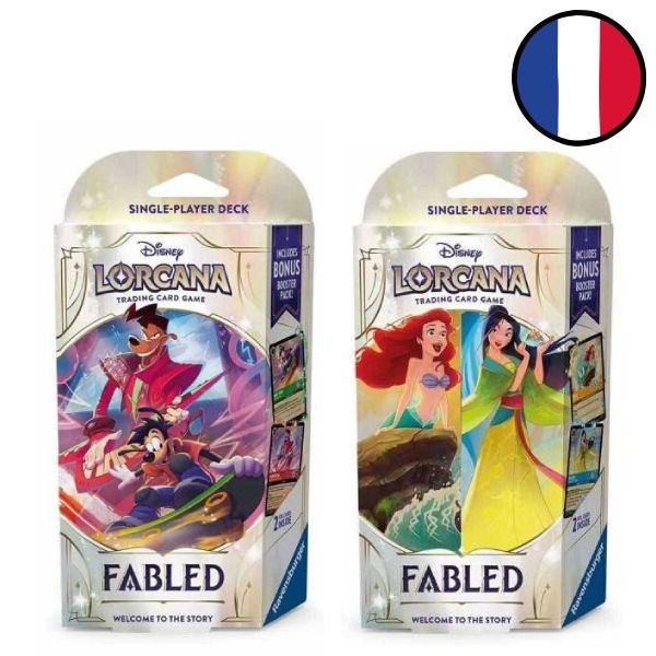 Lot des 2 decks de démarrage Fabuleux Chapitre 9 - Disney Lorcana FR