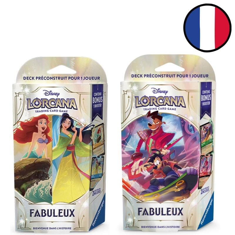 Set of the 2 Fabled Chapter 9 Starter Decks - Disney Lorcana FR
