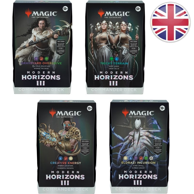 Lot des 4 Decks Commander Horizons du Modern 3 - Magic EN