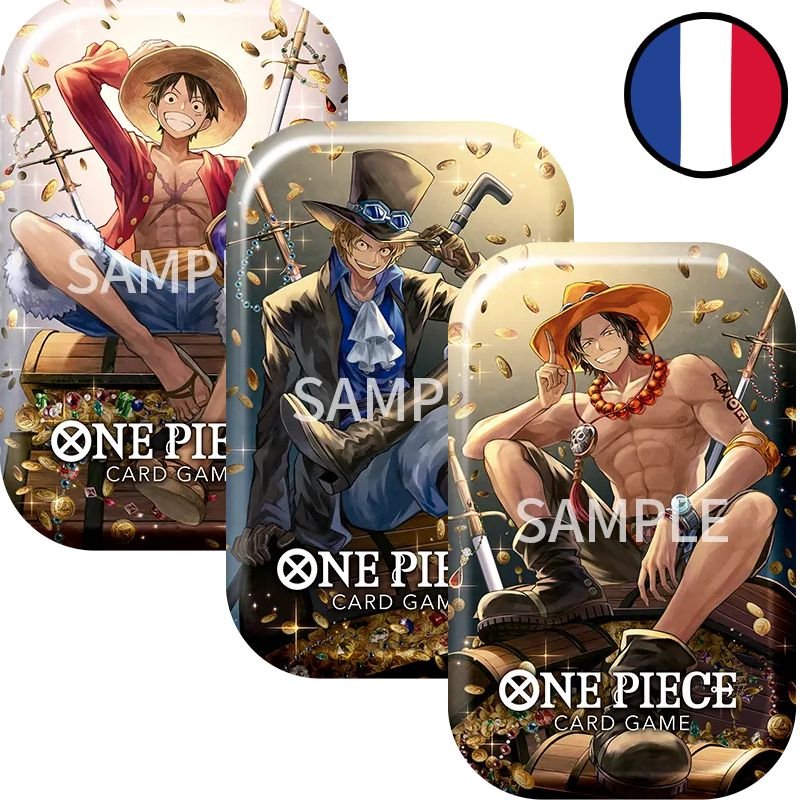 Lot des 3 Tins Pack Set Vol.2 TS-02 - One Piece FR