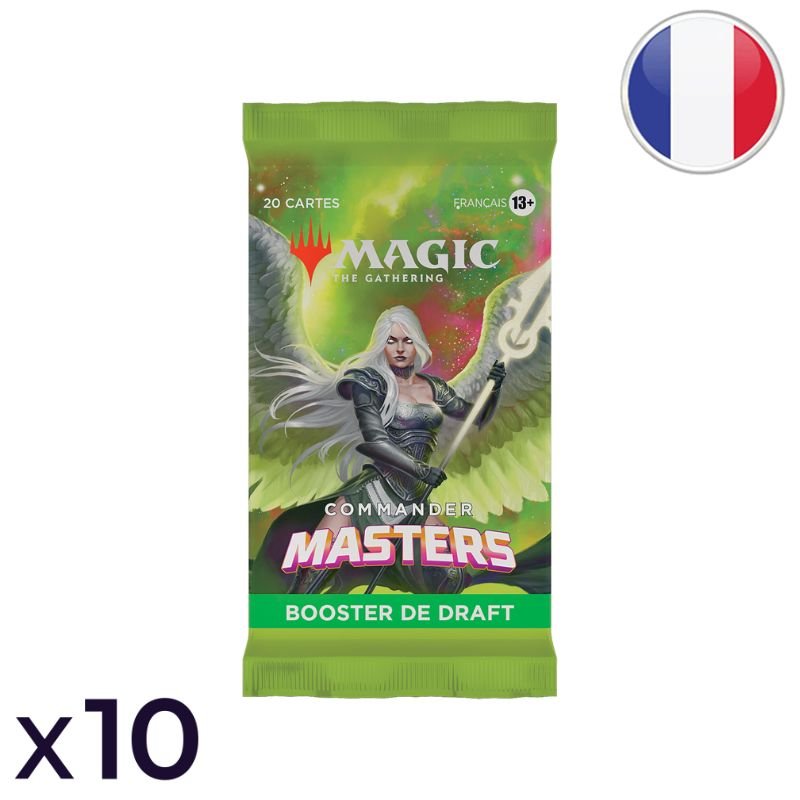Commander Masters Set of 10 Draft Booster Packs - Magic FR
