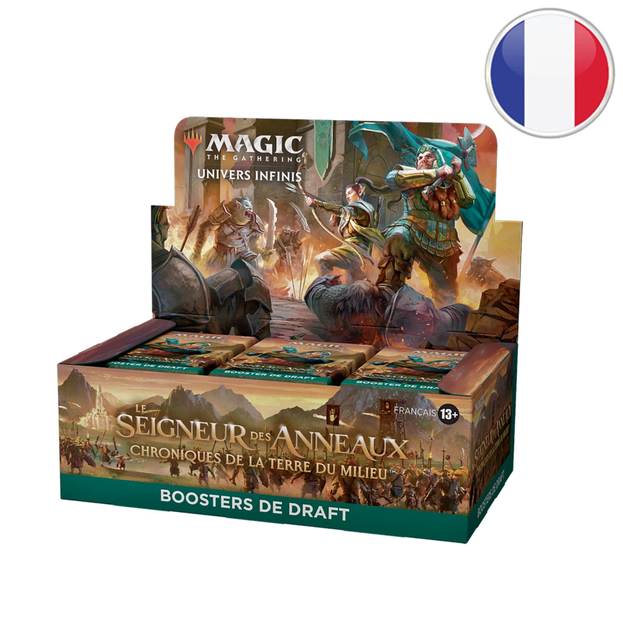 Boite de 36 boosters de draft Le Seigneur des Anneaux : chroniques de la Terre du Milieu™ - Magic FR
