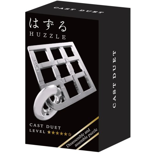 Casse-tête Huzzle mini : Cast  Duet argenté Difficulté 5/6