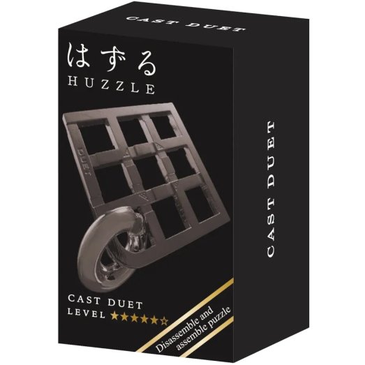 Casse-tête Huzzle mini : Cast  Duet noir Difficulté 5/6