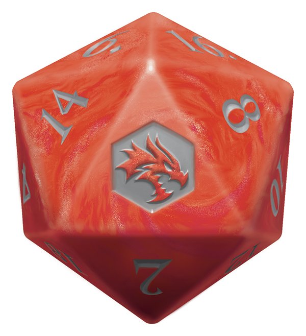 Dé 20 faces Aléatoire géant D&D : Aventures dans les Royaumes Oubliés - Magic