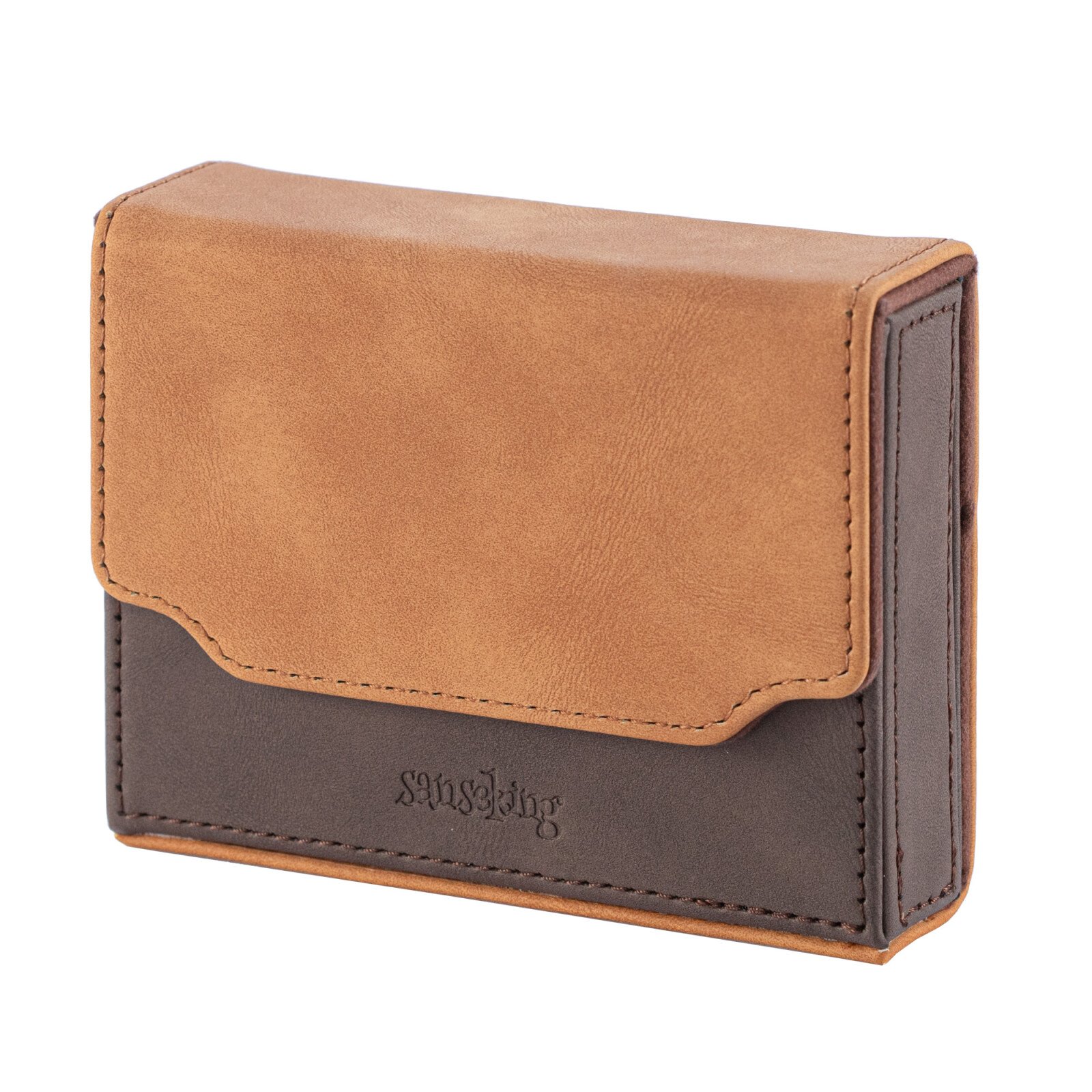 Étui de rangement pour cartes à collectionner - Marron - Sanseking