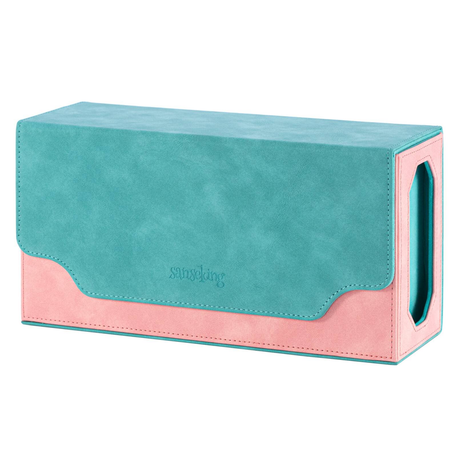 Boite de rangement pour cartes gradées Rose / Vert - Sanseking