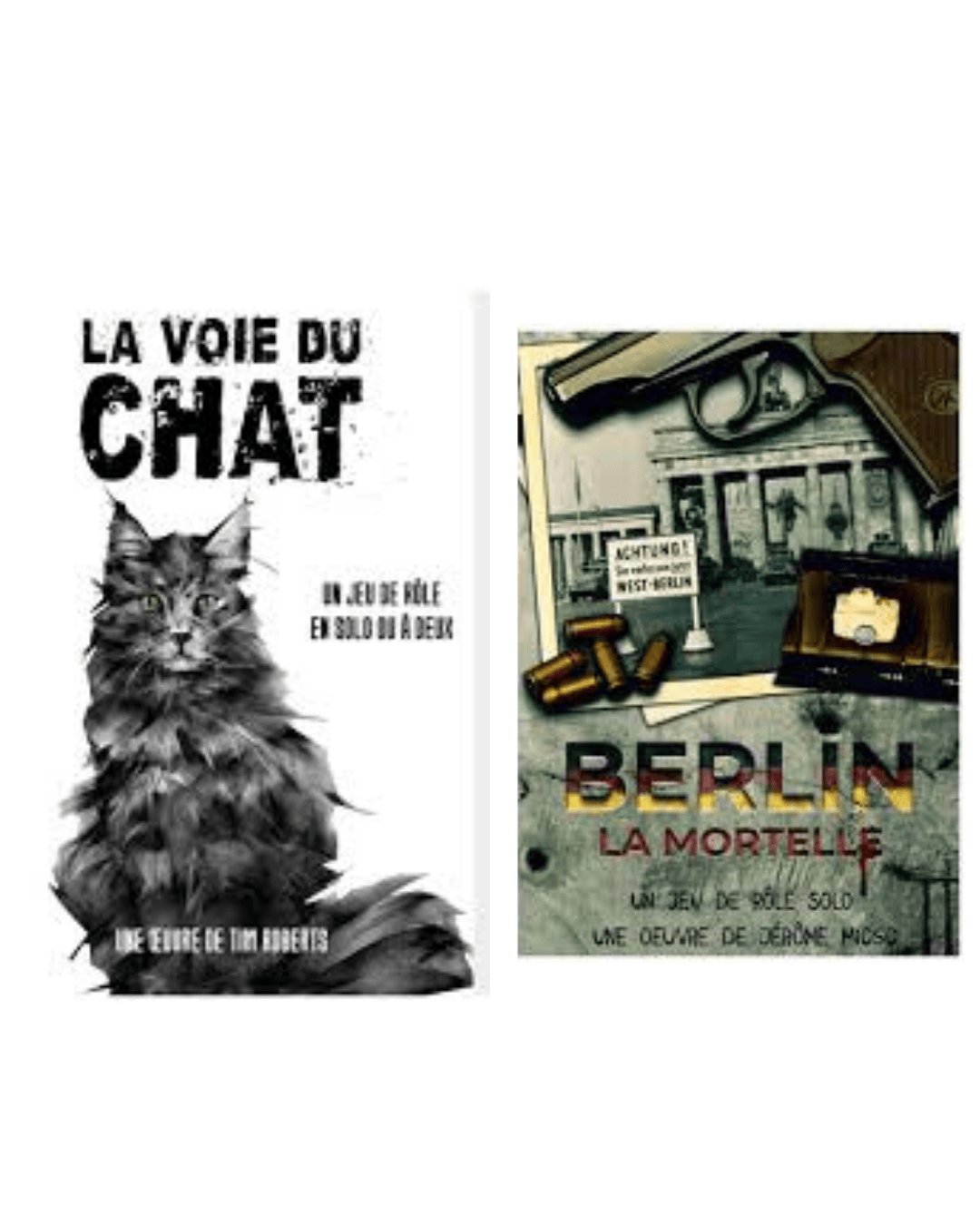 Pack Jeux de Rôles Solo et Duo - Berlin la Mortelle & La Voie du Chat