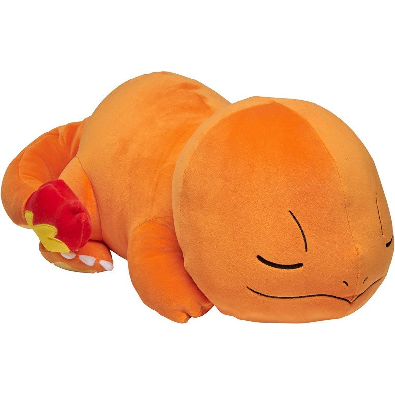 Peluche Salamèche yeux fermés 45 cm - Pokémon