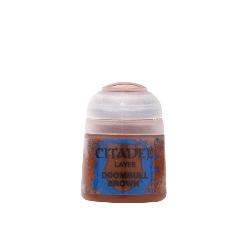 Pot of Layer Doombull Brown paint 12ml 22-45 - Citadel