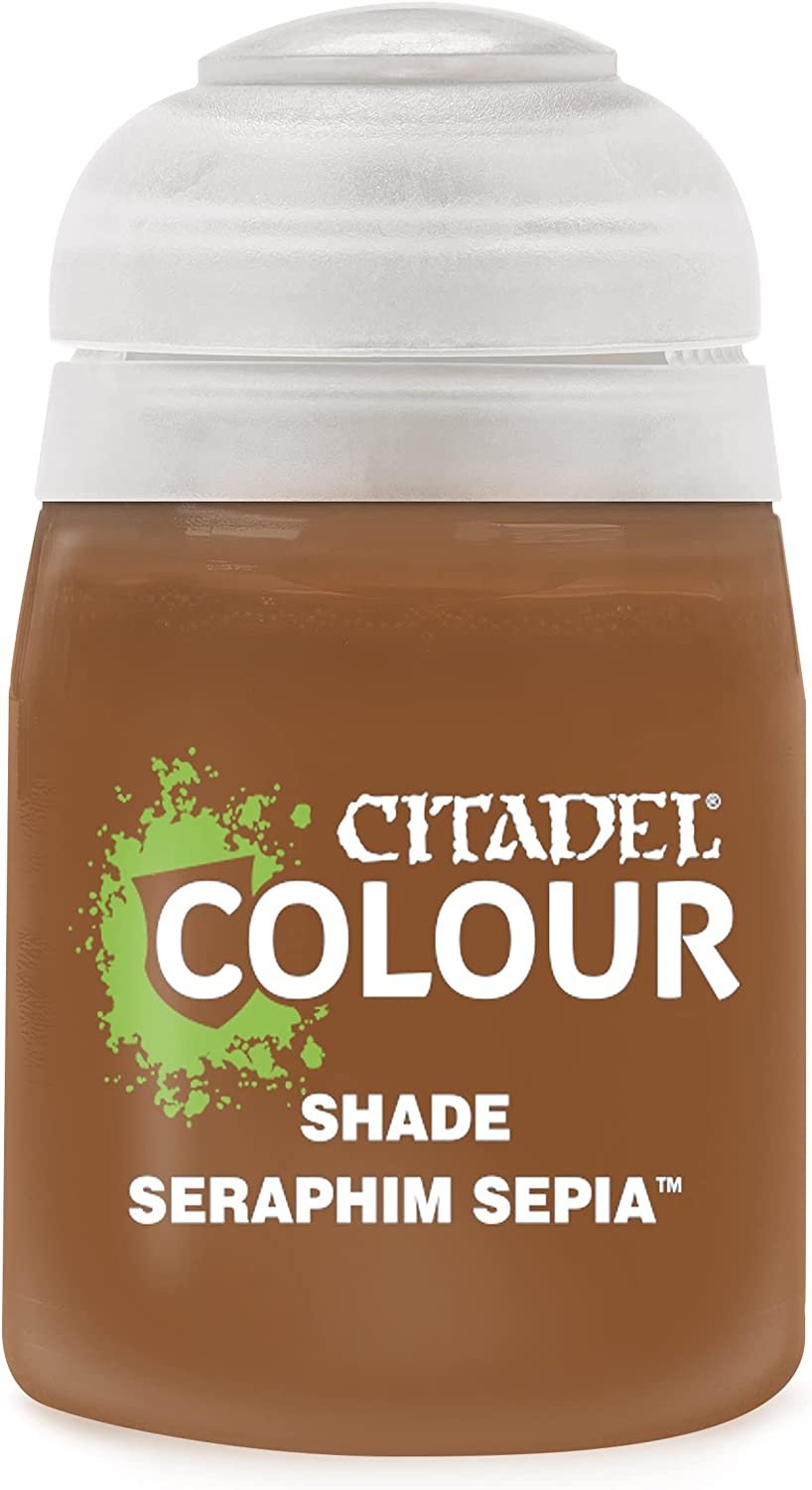Pot of Shade Seraphim Sepia paint 18ml 24-23 - Citadel Colour