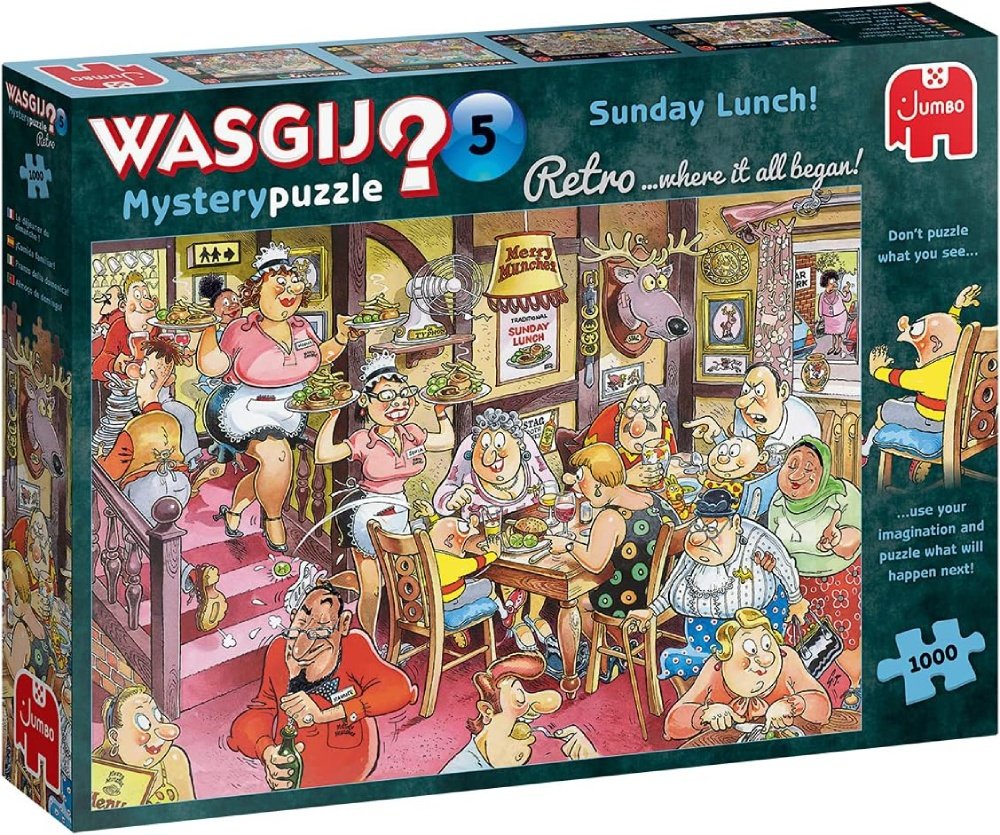 Jigsaw Puzzle 1000 Pieces - Wasgij Mystery Retro Mystery 5 - Jumbo