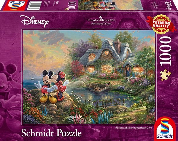 Jigsaw Puzzle 1000 Pieces - Sweethearts Mickey & Minnie - Schmidt