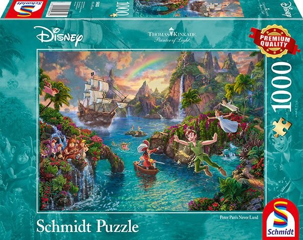 Puzzle 1000 pièces Disney - Kinkade : Peter Pan