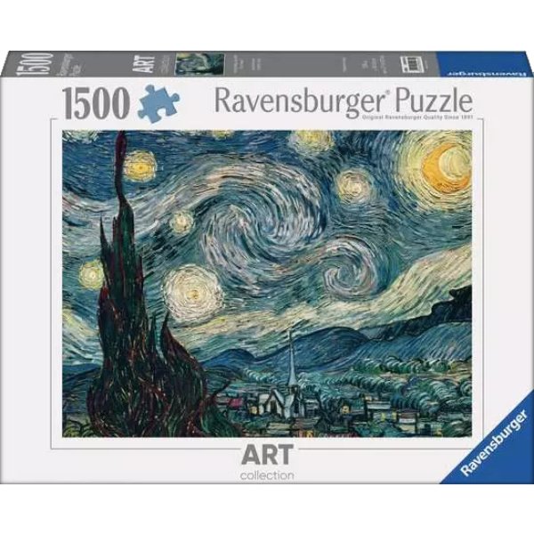 Puzzle 1500 Pièces - La Nuit Étoilée / Van Gogh