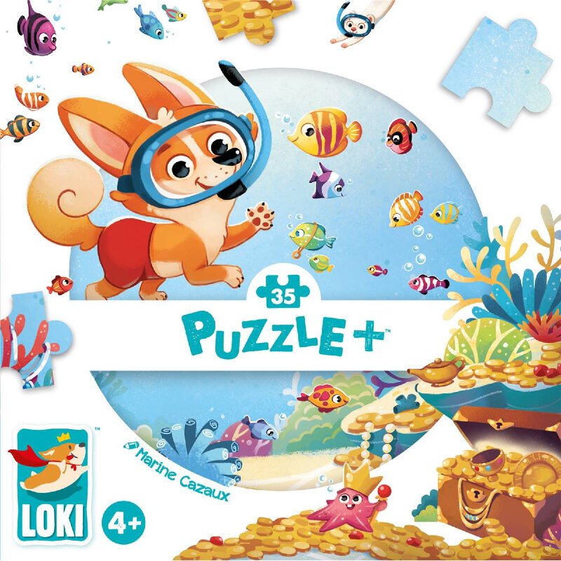 Jigsaw Puzzle 35 Pieces - LOKI goes diving - Iello