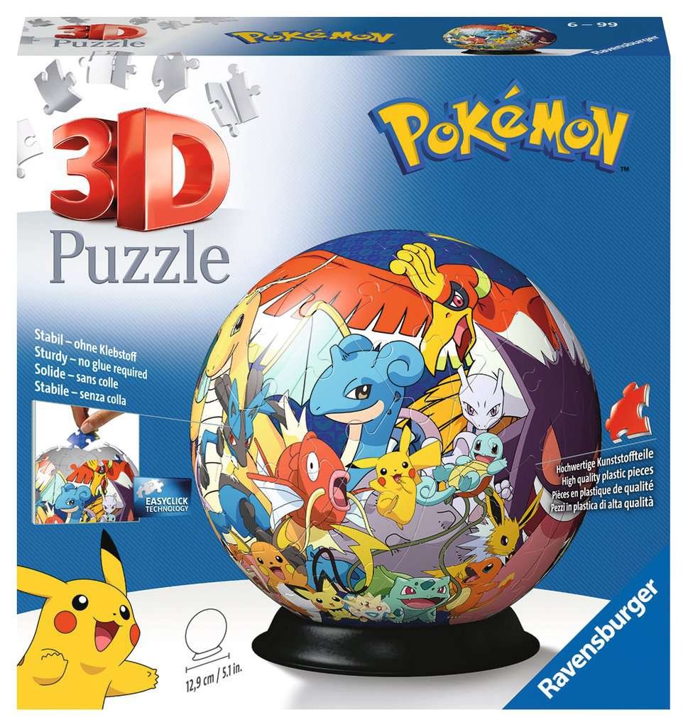 3D Jigsaw Puzzle 72 Pieces - Pokemon - Ravensburger