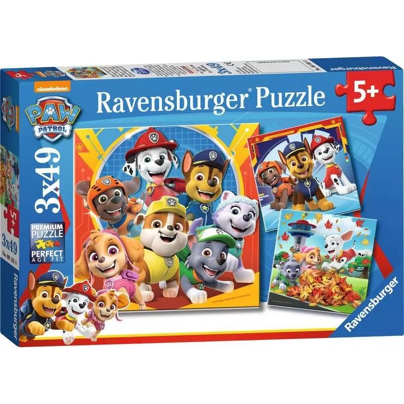 Puzzle 3x49 pièces Ravensburger - Paw Patrol
