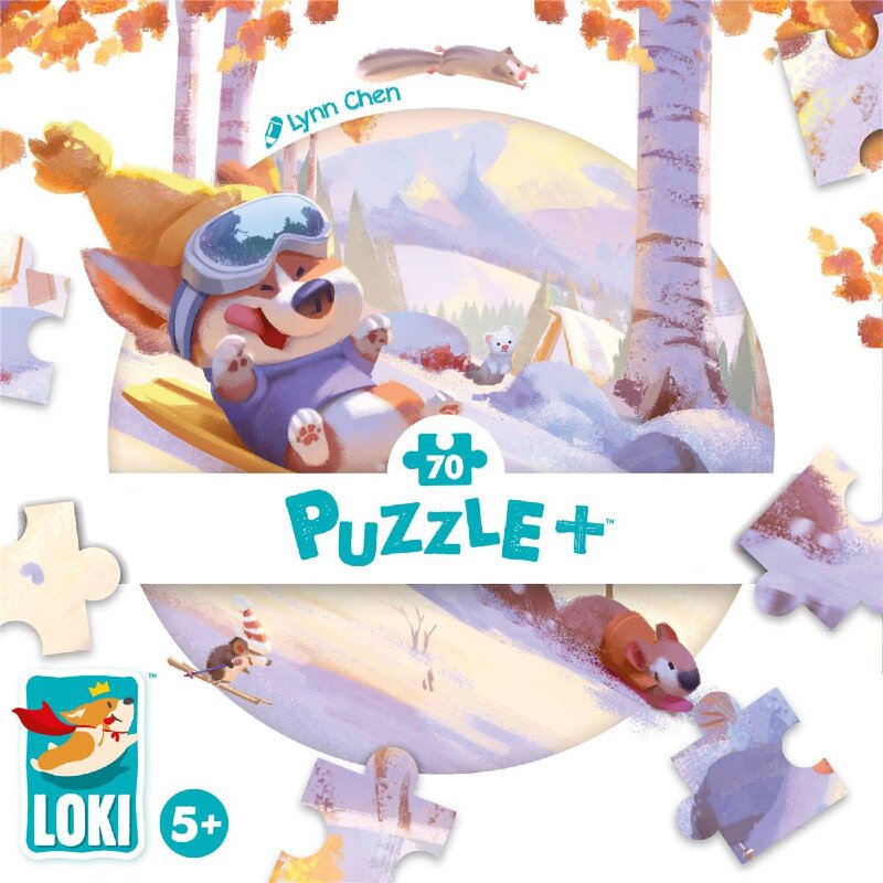 Jigsaw Puzzle 70 Pieces - LOKI goes sledging - Iello