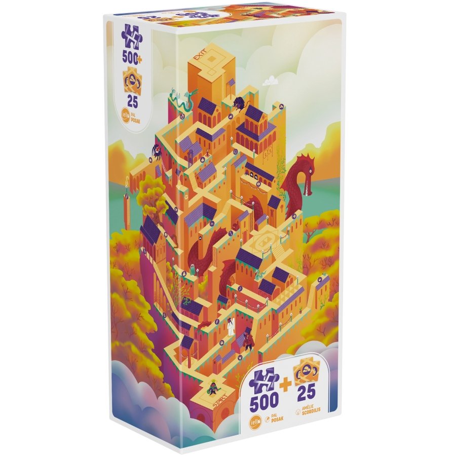 Jigsaw Puzzle 500 Pieces - Play Donjon Le Château - Iello