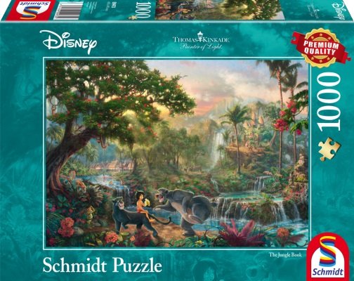 Puzzle 1000 pièces Disney - Kinkade : Le Livre de la Jungle