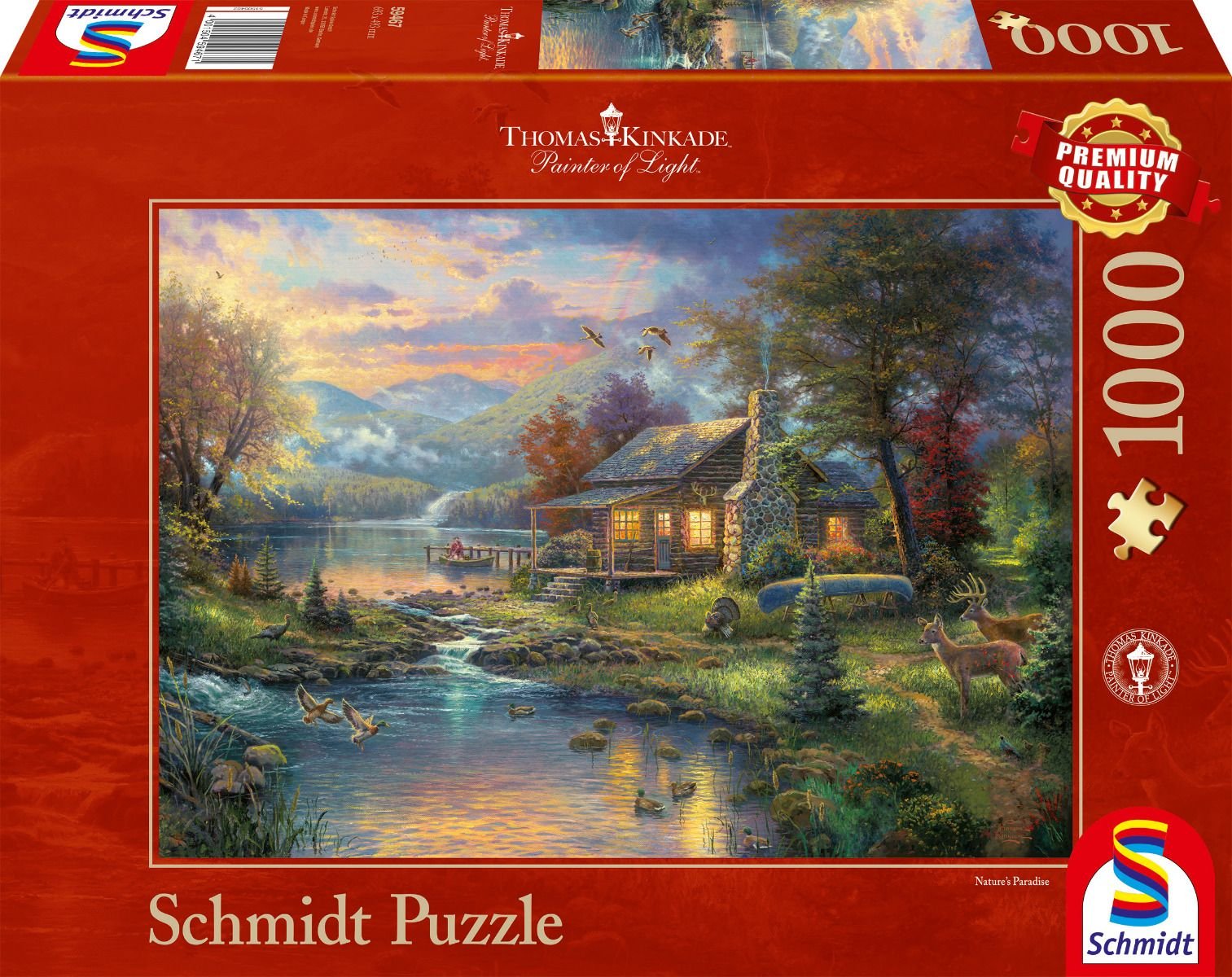 Jigsaw Puzzle 1000 Pieces - Kinkade Paradise - Schmidt