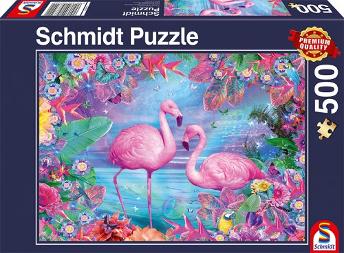 Jigsaw Puzzle 500 Pieces - Flamingos - Schmidt