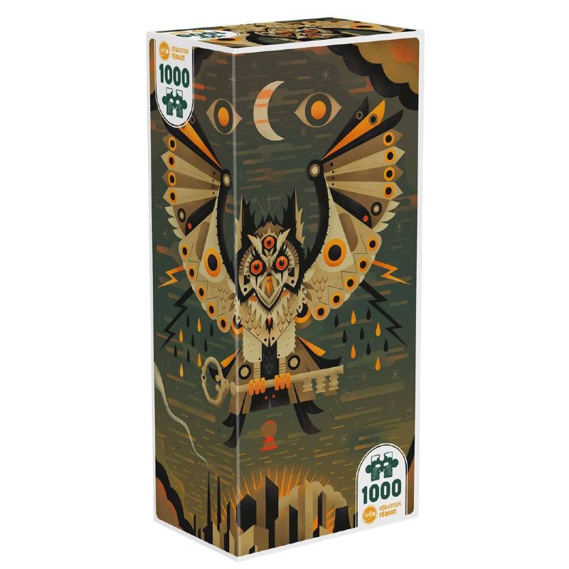 Jigsaw Puzzle 1000 Pieces - Universe City Owl - Iello
