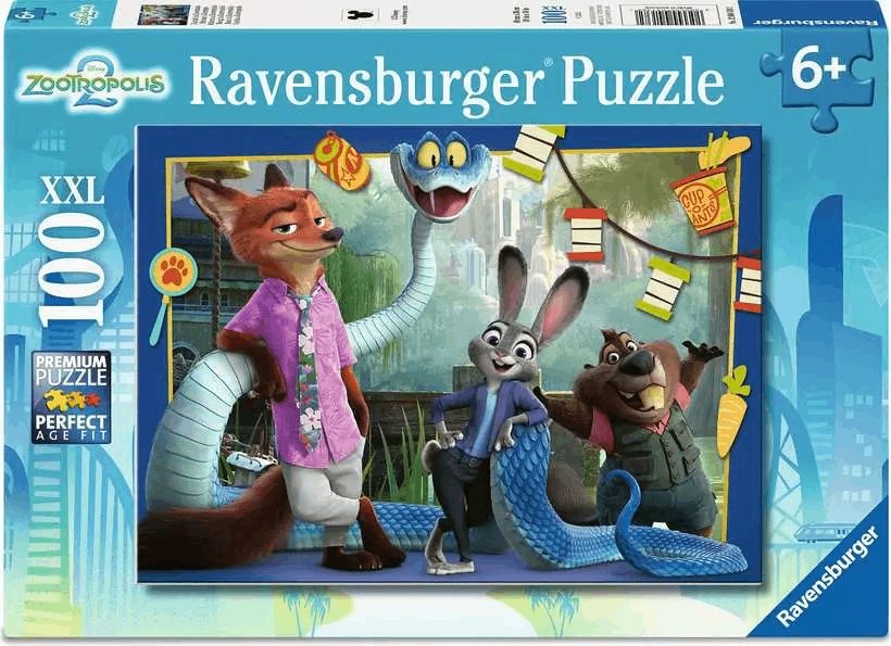 Puzzle 100 pièces - Retour à Zootopie - Ravensburger