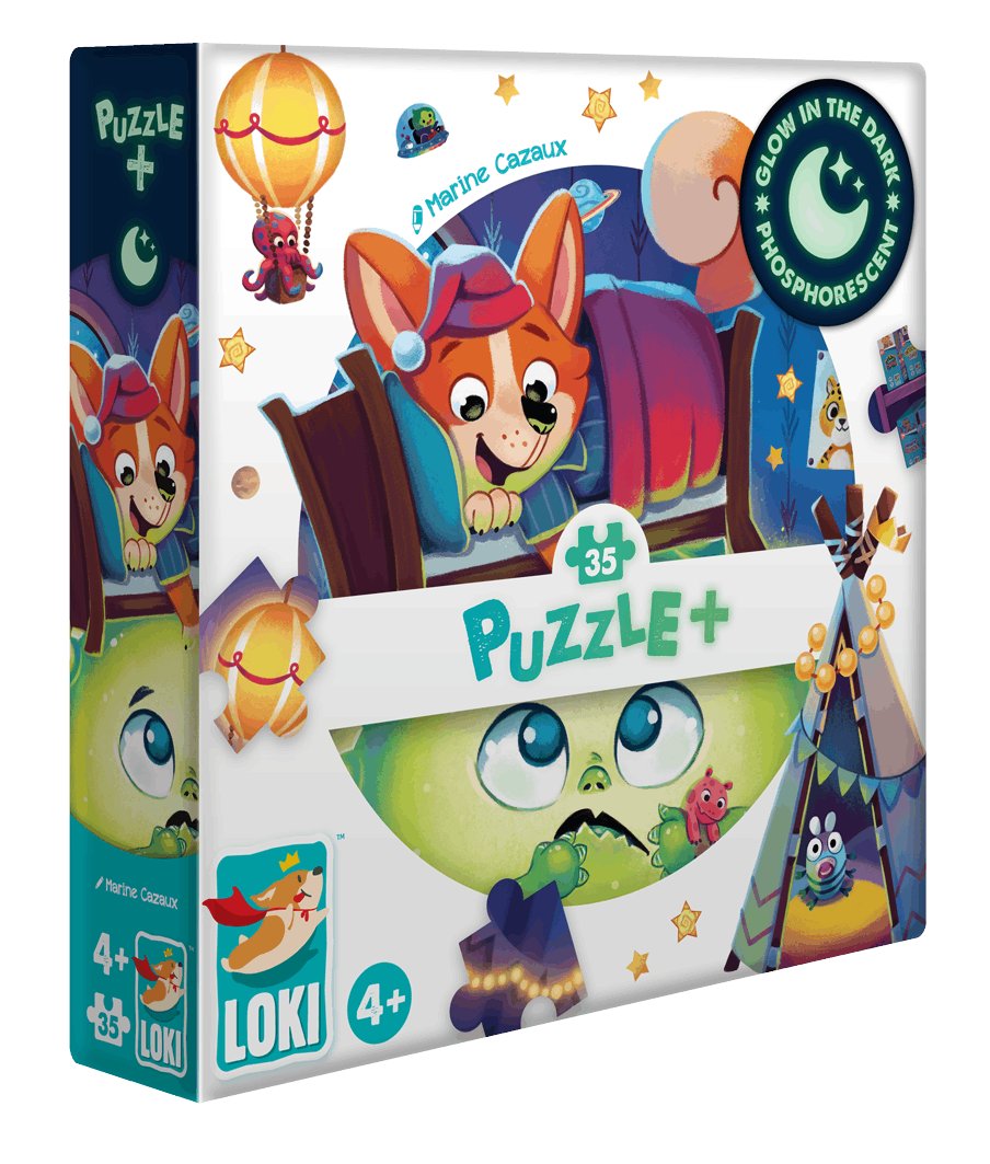 Puzzle+ 35 pièces : LOKI et le monstre sous le lit
