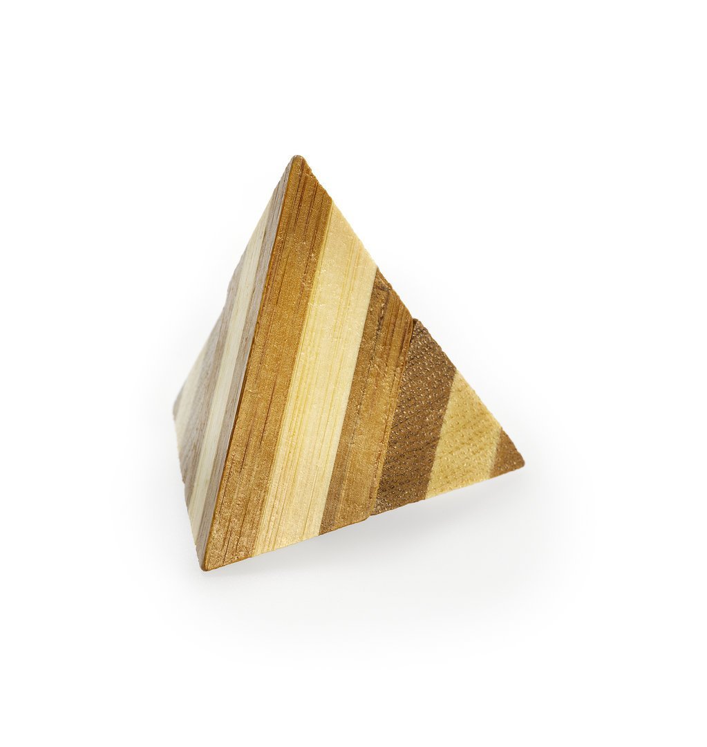 Pyramid - 3D Bamboo Brain Teaser Puzzle 