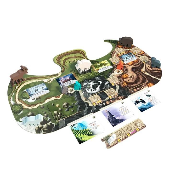 Everdell : Spirecrest — le jeu installe (vue 1)