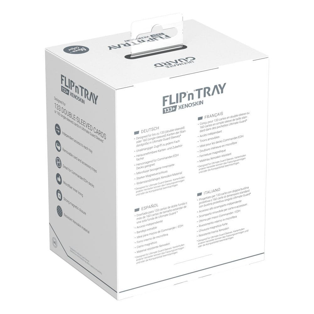Ultimate Guard Flip`n`Tray 100+ XenoSkin Monocolor Noir Boîte pour cartes Ultimate Guard Flip`n`Tray 100+ XenoSkin Monocolor Noir Boîte pour cartes