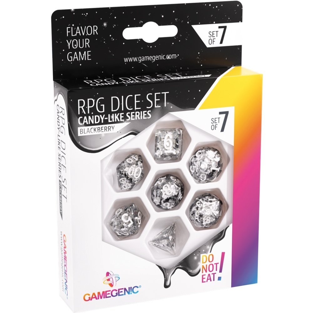Set of 7 RPG dice Candy-Like Series Blackberry - Gamegenic