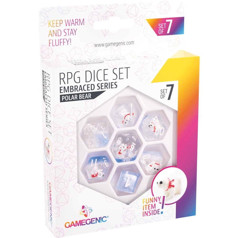 Embraced Series Polar Bear 7-Die Set - Chessex