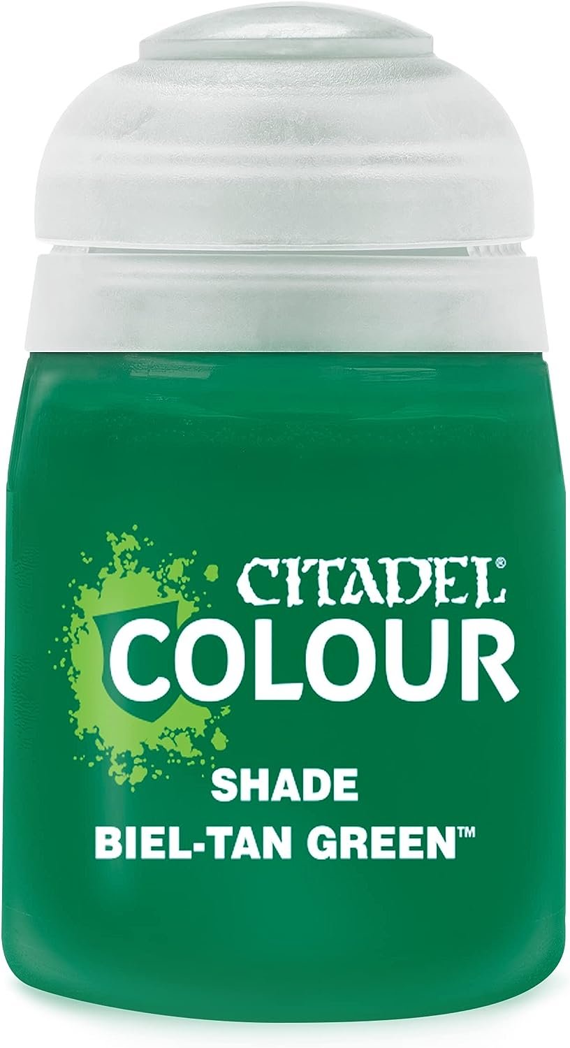 Pot of Shade Biel-Tan Green paint 18ml 24-19 - Citadel Colour