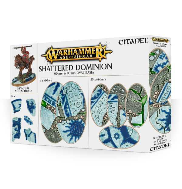 Shattered Dominion: 60 and 90mm oval bases